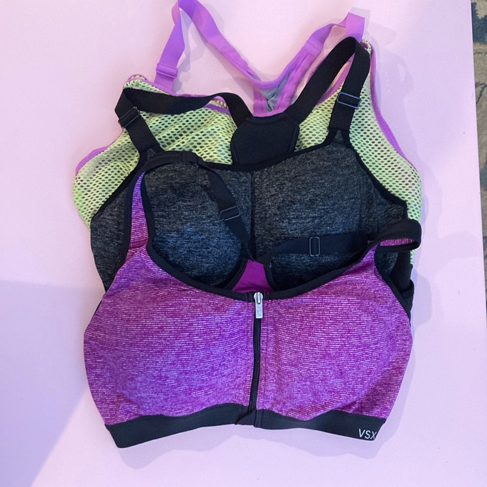 Victoria’s Secret VSX Sport sports bras set of 3 size 36 C